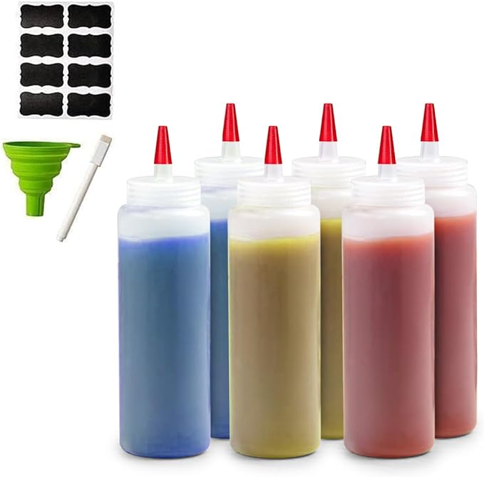 6-Pack Condiment Squeeze Bottles by Bellemain