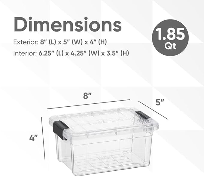 Superio Clear Storage Bins - Image 2
