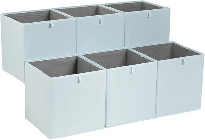 Amazon Basics Cube Organizer Bins, Collapsible Storage Baskets by AmazonBasics