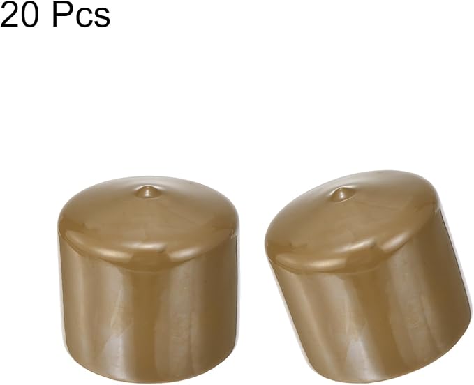 uxcell 20pcs Rubber End Caps 48mm ID Vinyl PVC Round Tube Bolt Cap Cover Screw - Image 2