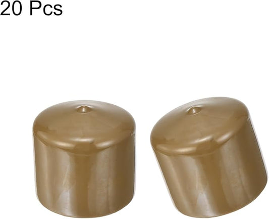 uxcell 20pcs Rubber End Caps 48mm ID Vinyl PVC Round Tube Bolt Cap Cover Screw - Image 2