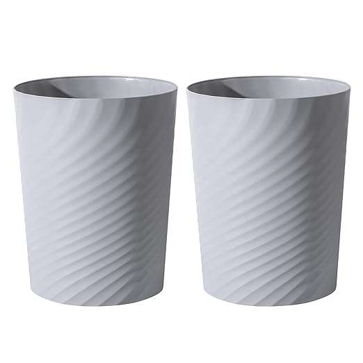 UUJOLY Plastic Small Trash Can Wastebasket, Garbage Container Basket by UUJOLY