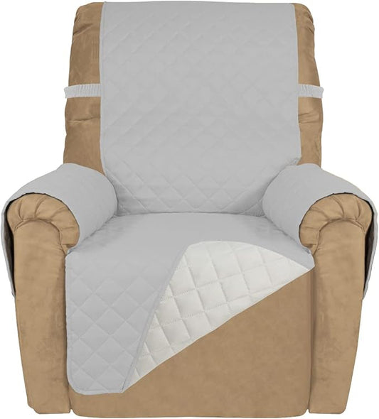PureFit Reversible Quilted Sofa Cover, Water Resistant Slipcover Furniture by PureFit