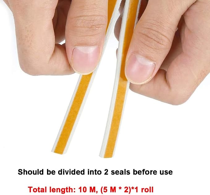 Weather Stripping Seal Strip Tape, Doors Windows Frame Self Adhesive D Type - Image 3