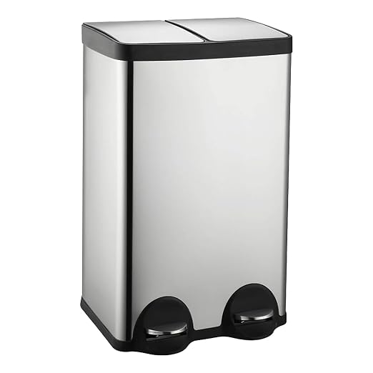 60 Liter 16 Gallon Dual Trash Can, Recycle Bins by JM%C2%B7YIPENG