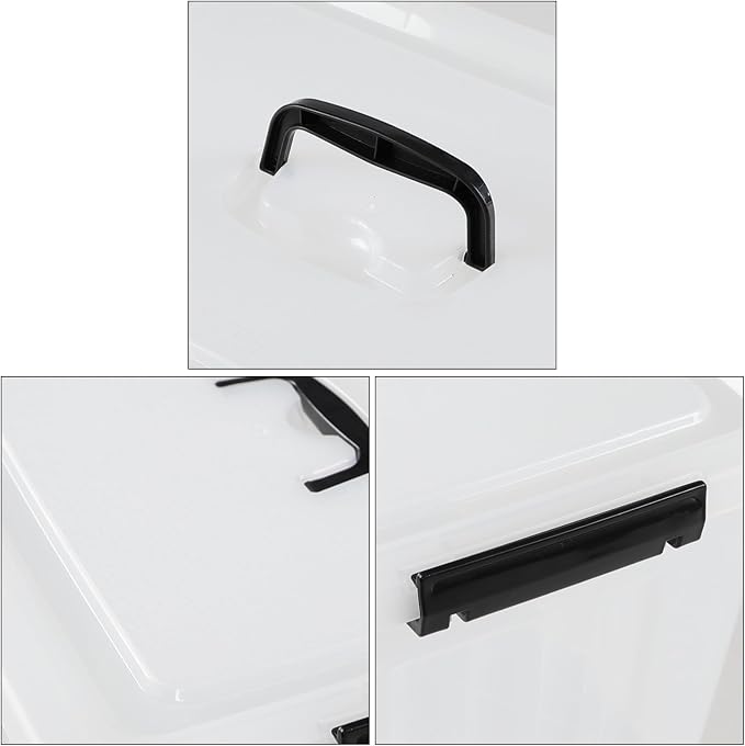 18 Quart Clear Plastic Storage Latching Bin - Image 3