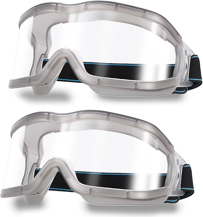 Chemistry Lab Safety Goggles, that Fit Over Glasses, Scientific, Construction by MOVNUOCA