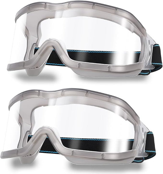 Chemistry Lab Safety Goggles, that Fit Over Glasses, Scientific, Construction by MOVNUOCA