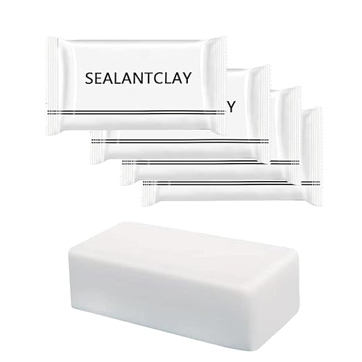 Pack of 4 White Seal Putty Waterproof Duct Seal Repair Sealing Clay, Quick by ZXFUTURE