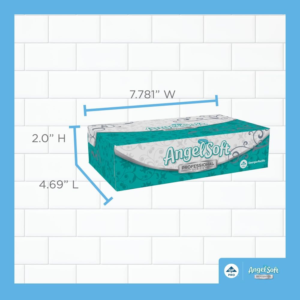 Georgia Pacific Professional 48580 Premium Facial Tissues, 100/flat Box, 30 B...