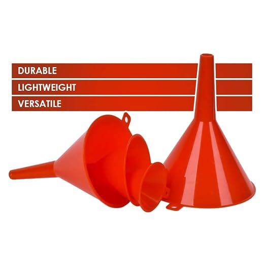 DEDC Oil Funnels, Gas Funnels, Plastic Funnel Set - Image 3