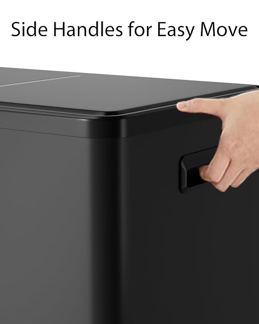 Garvee Dual Trash Can for Recycling and Trash, 2 x 30 L Stainless Steel Kitchen - Image 6
