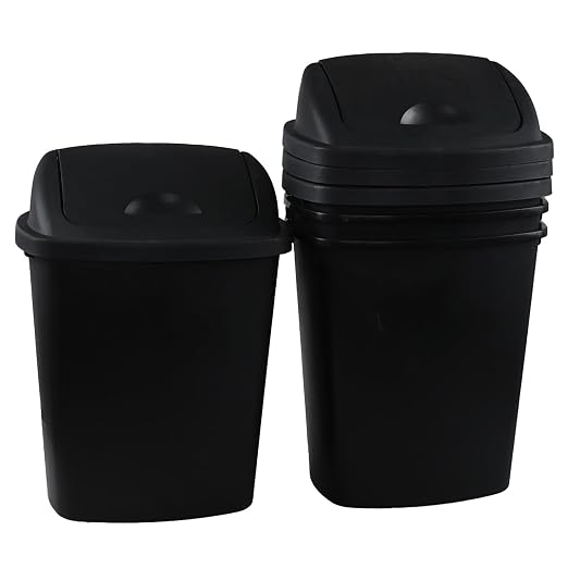 4 Pack 8 Gallon Medium Trash Can by Parlynies