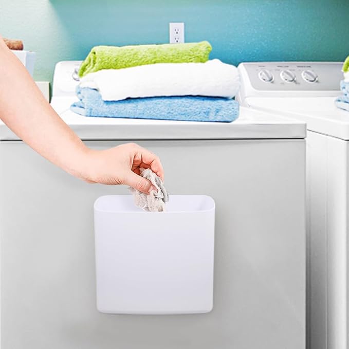 Picowe Magnetic Laundry Storage, Large Lint Holder Bin, Space-Saving Trash - Image 5