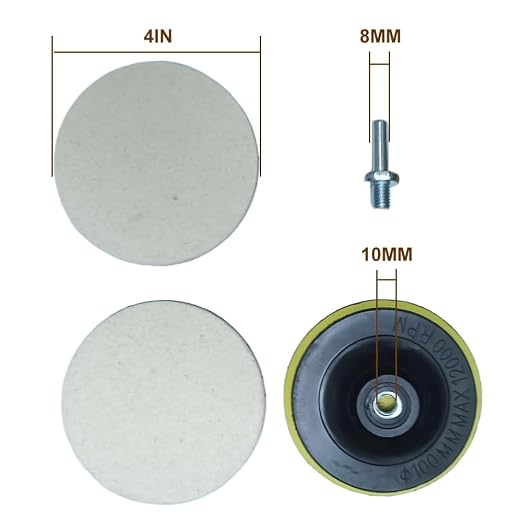 Cerium Oxide Powder, Cerium Oxide Glass Polishing Kit, Felt Polishing Wheel Set - Image 5