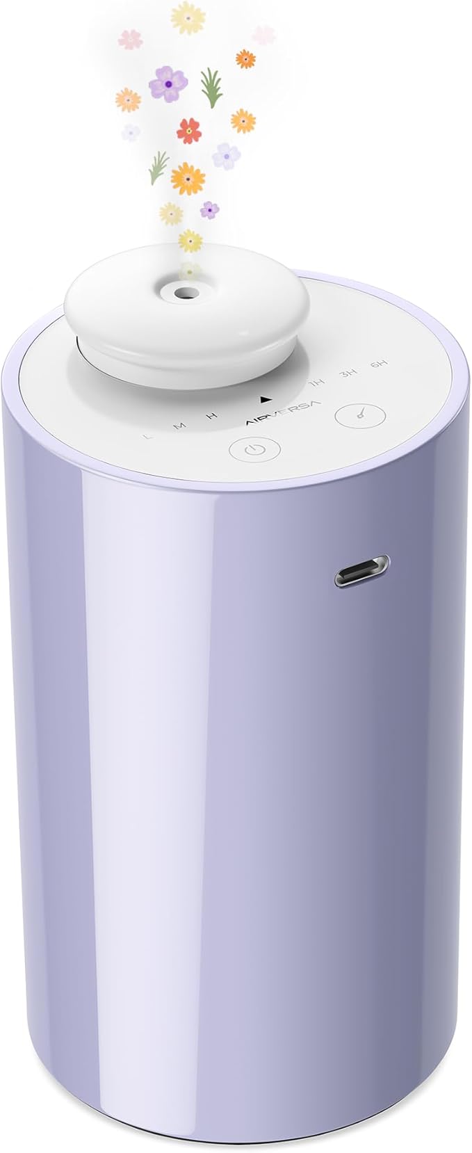 Waterless Diffuser for Essential Oil, Battery Operated Nebulizer, 0.7 Fl.Oz./ by Airversa