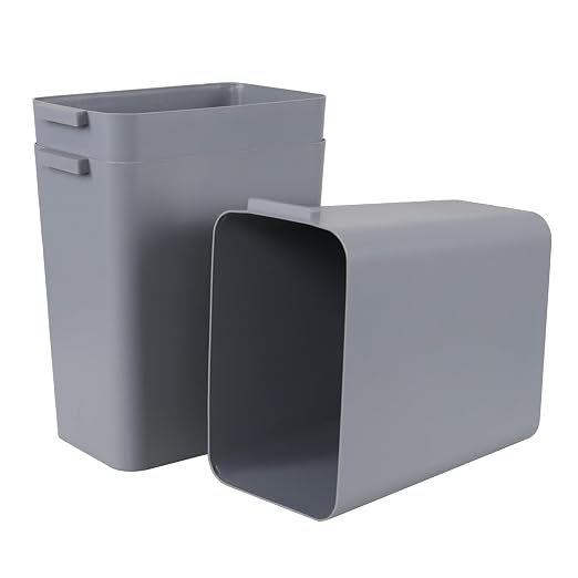 4.5 Gallon Small Plastic Waste Basket, Office Garbage Cans, 3 Packs - Image 7