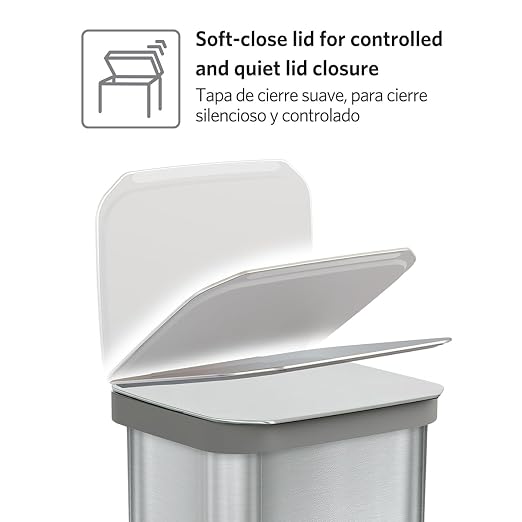 Glad Stainless Steel Step Trash Can, Series 2 - Image 5