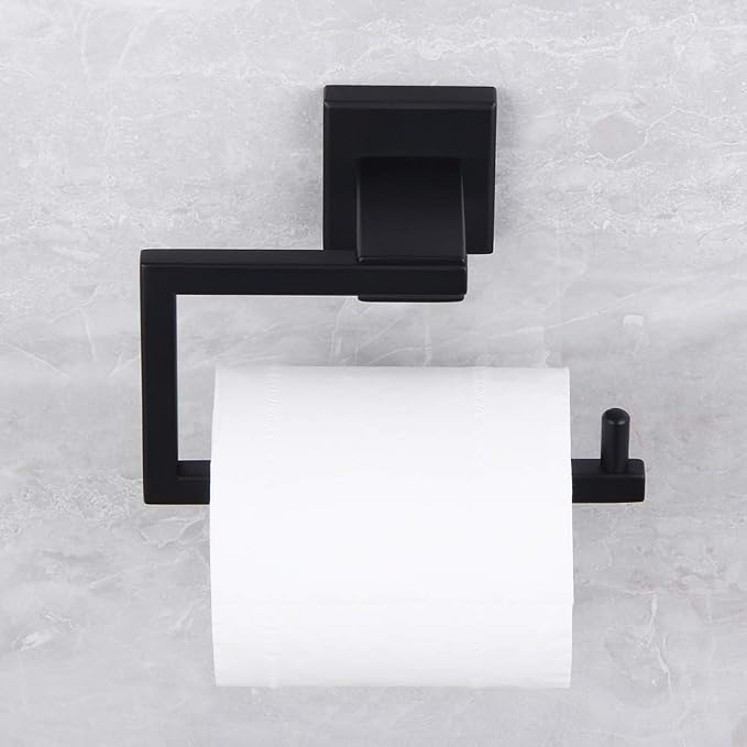 Matte Black Toilet Paper Holder SUS 304 Stainless Steel Wall Mounted Toilet - Image 8