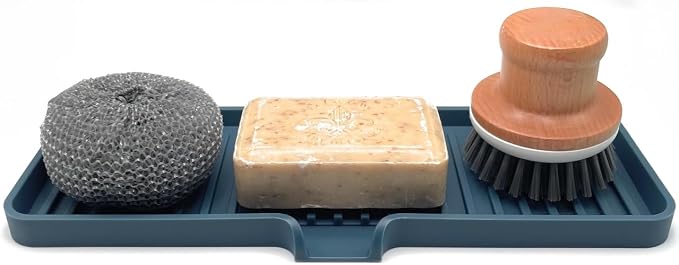 Happitasa Silicone Soap Dish Tray and Sponge Holder - Image 2