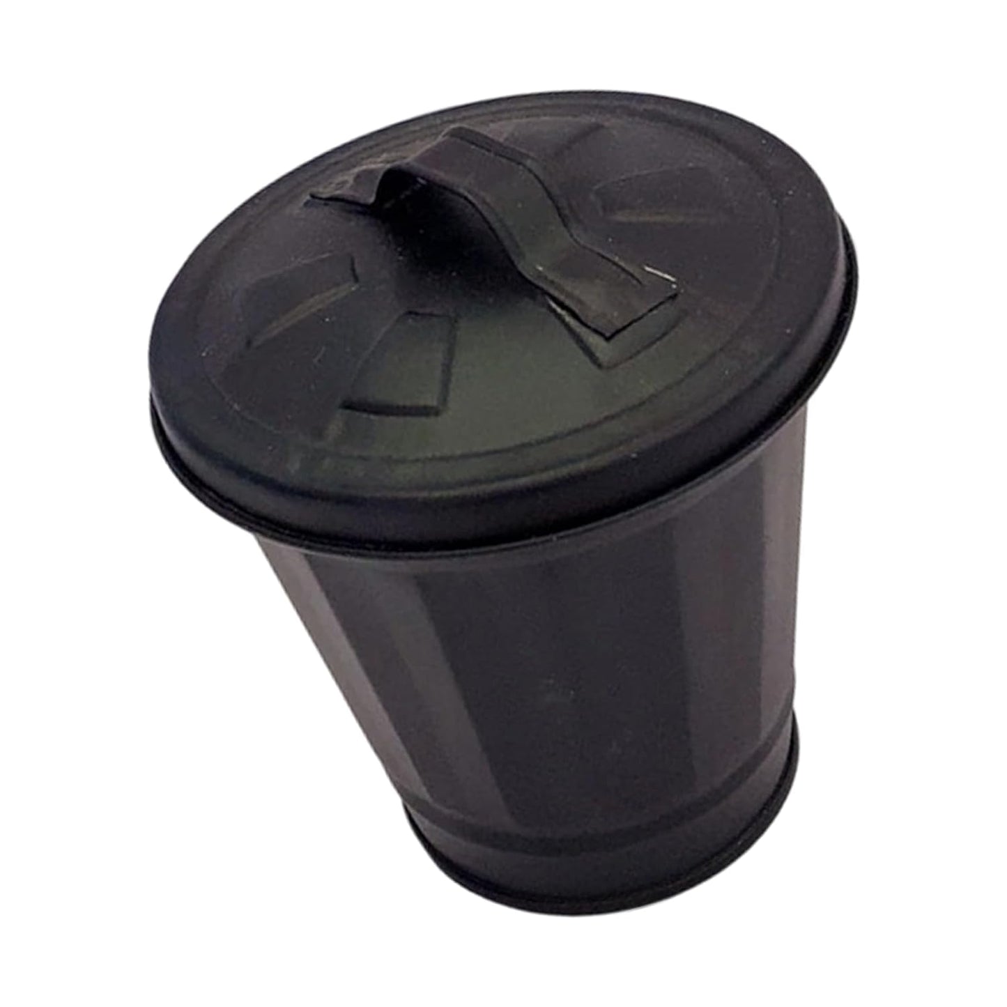 Innovative Iron Themed Trash Bin Household Rubbish Container Small Wastebasket Decorative Iron Trash Can