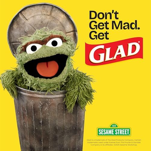 Glad Small Trash Bags, Great for Office, Bathrooms and Bedroom Bins, Beachside Breeze Scented Garbage Bags, Odor Resistant with Drawstring, Febreze Freshness, 4 Gallon Trash Bags, 80 Count