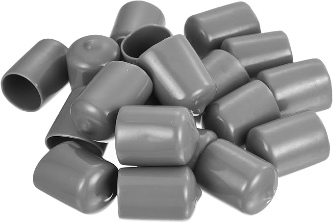 uxcell 20pcs Rubber End Caps Protective Caps 20mm ID Vinyl PVC Round Tube Bolt - Image 4