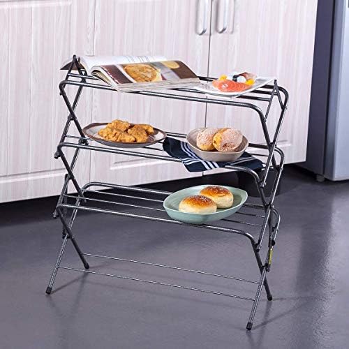 Zenree 4 Tier Folding Shoe Rack, Multifunction Small Organizer and Storage Me...