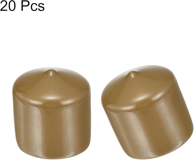 uxcell 20pcs Rubber End Caps 35mm ID Vinyl PVC Round Tube Bolt Cap Cover Screw - Image 2