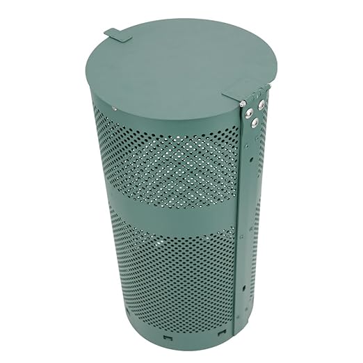 ZERO WASTE USA - Round Outdoor 10 Gallon Capacity Waste Can - 100% Rust-Free - Image 8