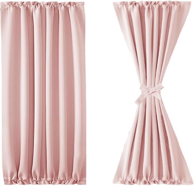 DWCN French Door Curtains – Rod Pocket Thermal Blackout Curtain - Image 7