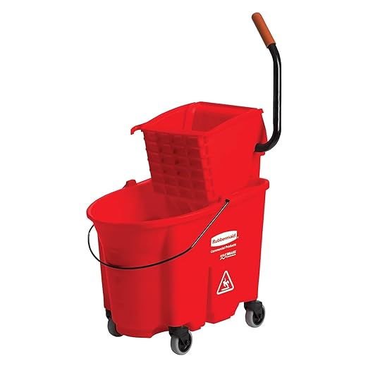 Rubbermaid Commercial Products WaveBrake 35 QT Side-Press Mop Bucket and by RubbermaidCommercialProducts
