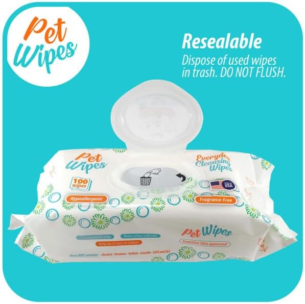 Txakur pet Wipes for Dogs and Cats Hypoallergenic Natural Products for - Image 7