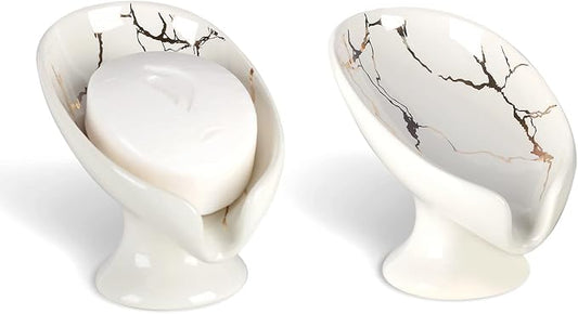 Soap Dish Set, Self Draining Bar Soap Holder by ANTISSHOME