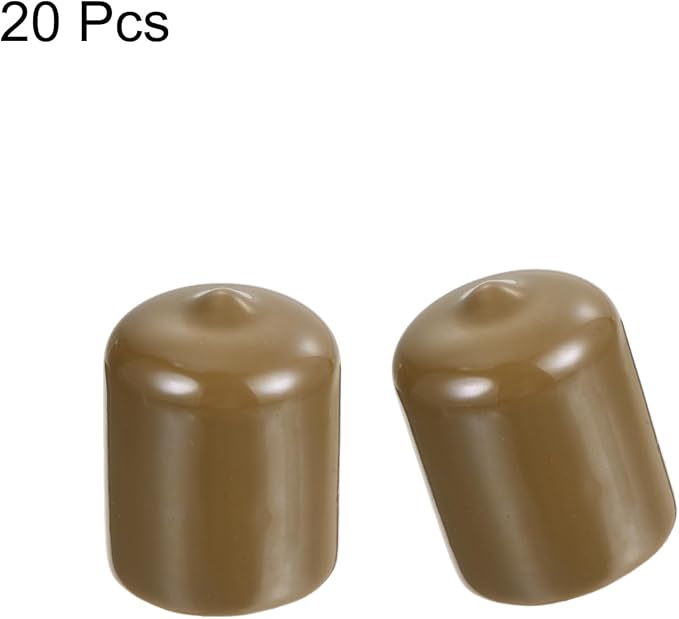 uxcell 20pcs Rubber End Caps 21mm ID Vinyl PVC Round Tube Bolt Cap Cover Screw - Image 2