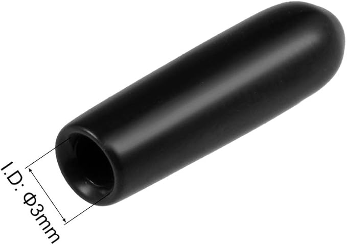 uxcell 20pcs Rubber End Caps 1/8" ID Vinyl Round Tube Bolt Cap Cover Thread - Image 3