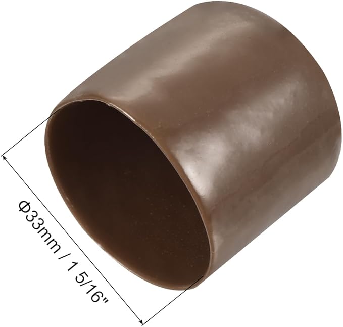 uxcell 20pcs Rubber End Caps 33mm ID Vinyl PVC Round Tube Bolt Cap Cover Screw - Image 3