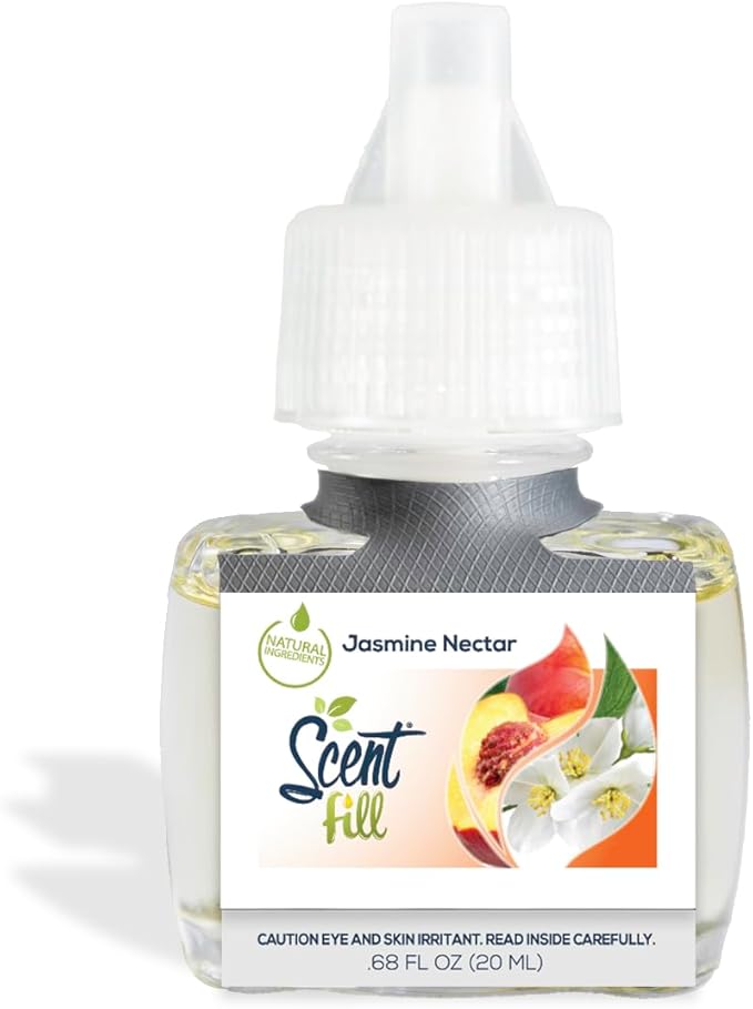 Scent Fill Jasmine Nectar Plug in Air Freshener, 4 Scented Oil Refills - Image 3
