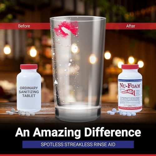 Nu-Foam Sanitizing Tablets for Bar Glassware – Superior Rinse Aid - Image 3