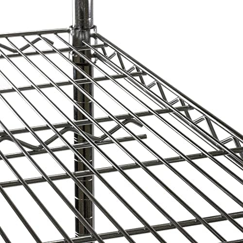 Shelving Inc. 12" d x 12" w x 72" h Chrome Wire Shelving w/ 5 ...