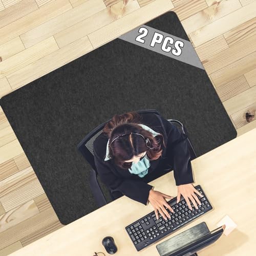 2 Pack Desk Chair Mat for Hardwood Floor & Tile 55"x35" Office Chair Mat for by PlacootChairMat