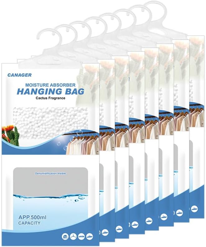 CANAGER Hanging Moisture Absorber, Cactus Fragrance Moistureproof Hanging Bag by CANAGER