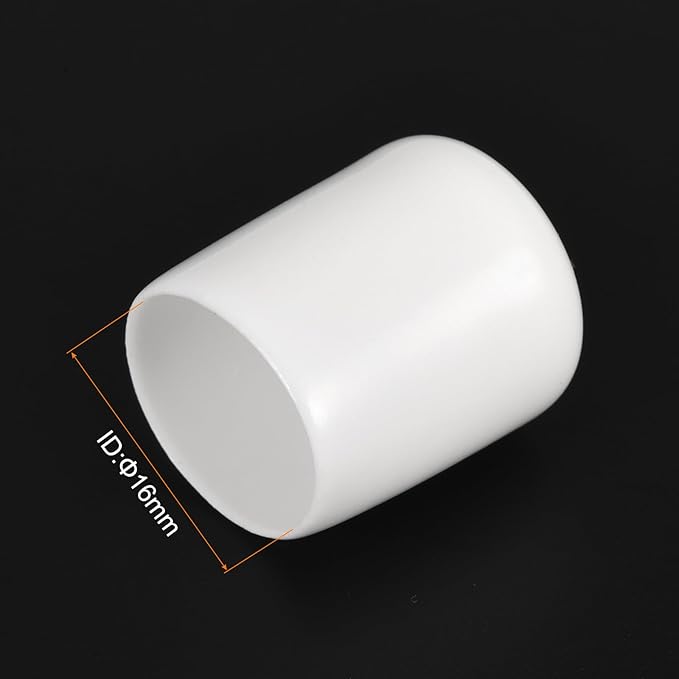 uxcell 20pcs Rubber End Caps 16mm ID Vinyl Round End Cap Cover Screw Thread - Image 3