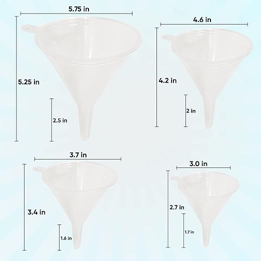 Funnel Set - Durable, Food-Grade Plastic funnels - Image 2