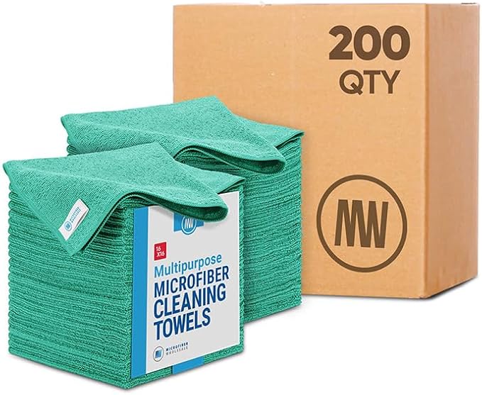 Bulk 16" x 16" All Purpose Microfiber Towels Wholesale by MicrofiberWholesale