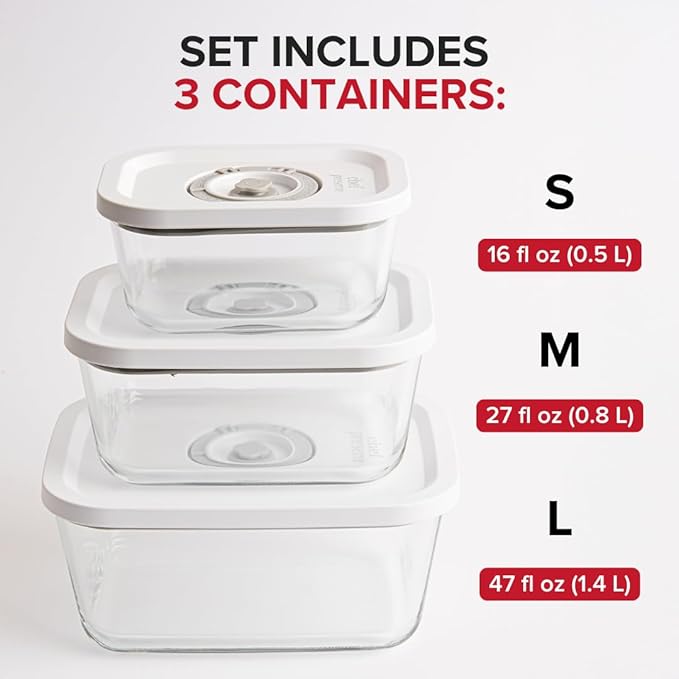 Chef Preserve Glass Vacuum Seal Containers - Image 4