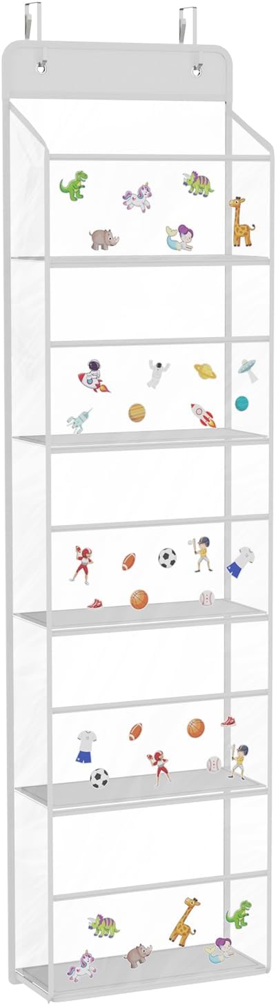 Univivi 5-Shelf Fabric Door Storage Over Door Hanging Organizer by Univivi