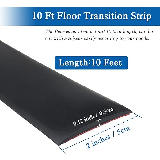 Floor Transition Strip Self Adhesive Floor Cover Strips Laminate 2" Wide Vinyl - Image 6