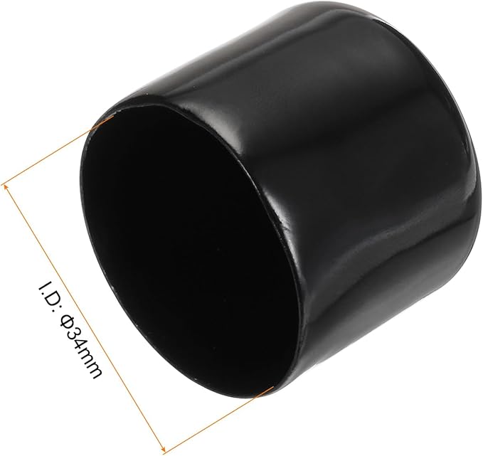 uxcell 20pcs Rubber End Caps 34mm ID Vinyl PVC Round Tube Bolt Cap Cover Screw - Image 3