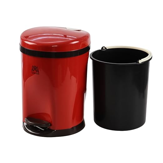 Round Trash Can with Soft-Close Foot Pedal, 2 Gallon Waste Bin with Lid - Image 7